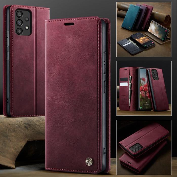 Caseme - CASEME 033 Fodral till Samsung Galaxy A53 5G i röd läder