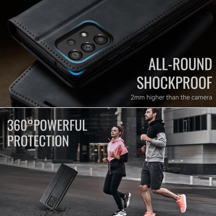 Caseme - CASEME 033 Fodral till Samsung Galaxy A53 5G - Svart Läder