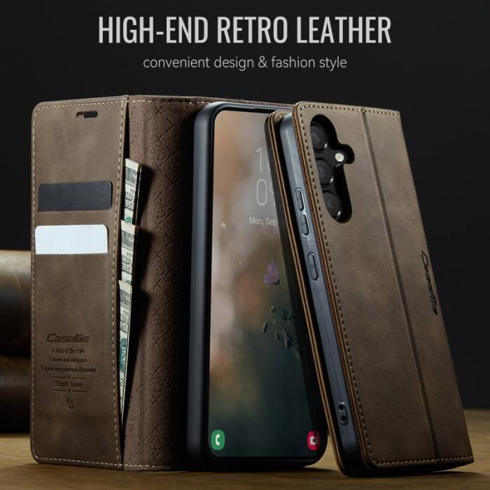 Caseme - CASEME 033 Fodral till Samsung Galaxy A54 5G - Kaffe