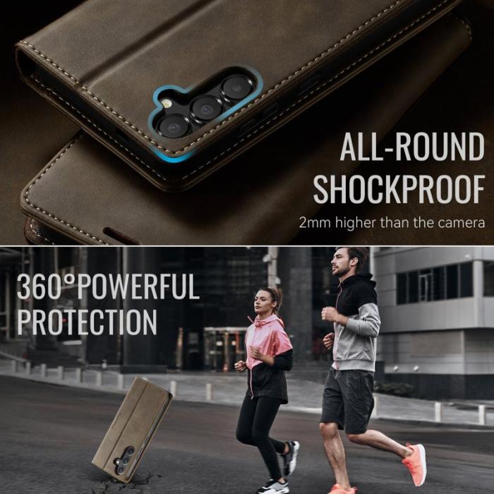 Caseme - CASEME 033 Fodral till Samsung Galaxy A54 5G - Kaffe