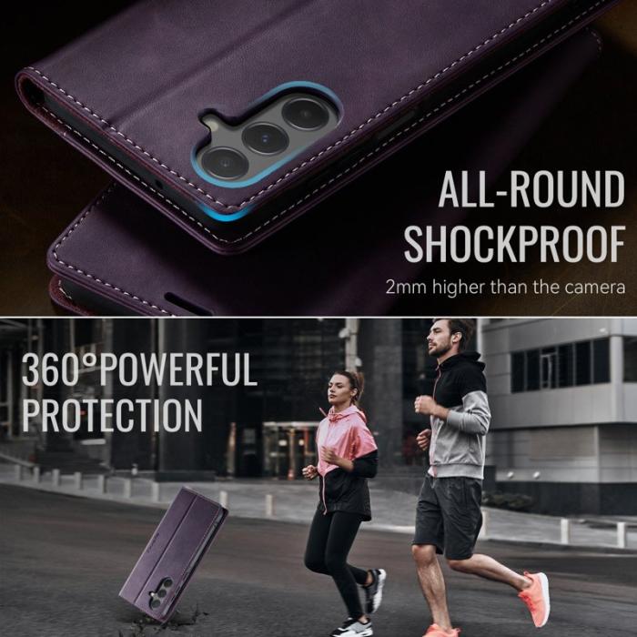 Caseme - CASEME 033 Fodral till Samsung Galaxy A55 5G Lila RFID Blocking