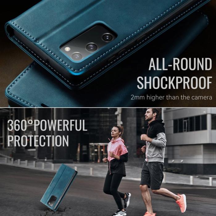 Caseme - CASEME 033 Fodral till Samsung Galaxy S20 FE Grön RFID Blocking