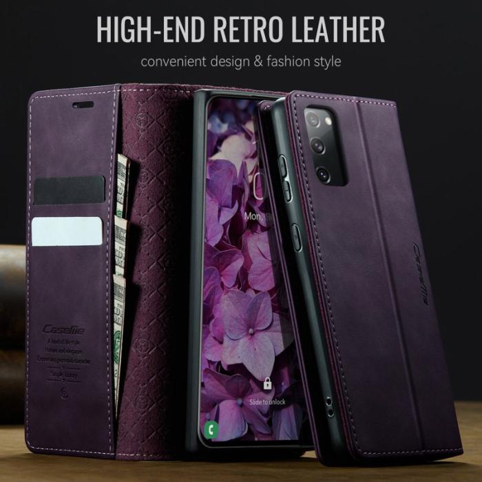 Caseme - CASEME 033 Fodral till Samsung Galaxy S20 FE Lila RFID-blockerande