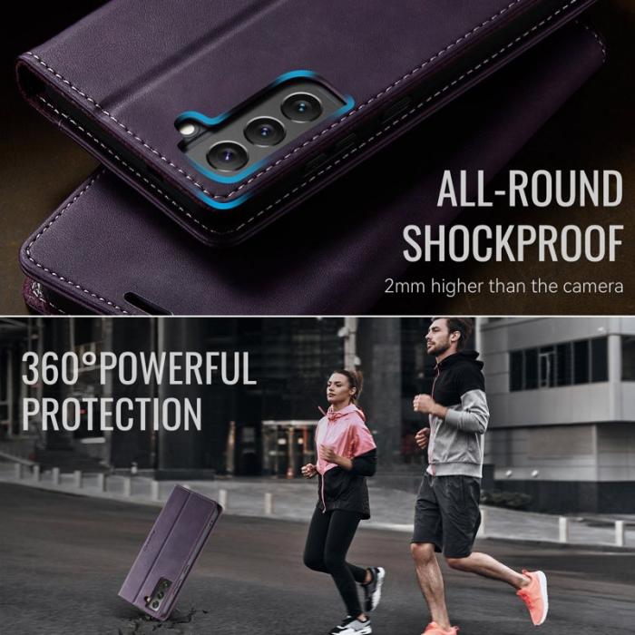 Caseme - CASEME 033 Fodral till Samsung Galaxy S22+ 5G Lila RFID-Skydd