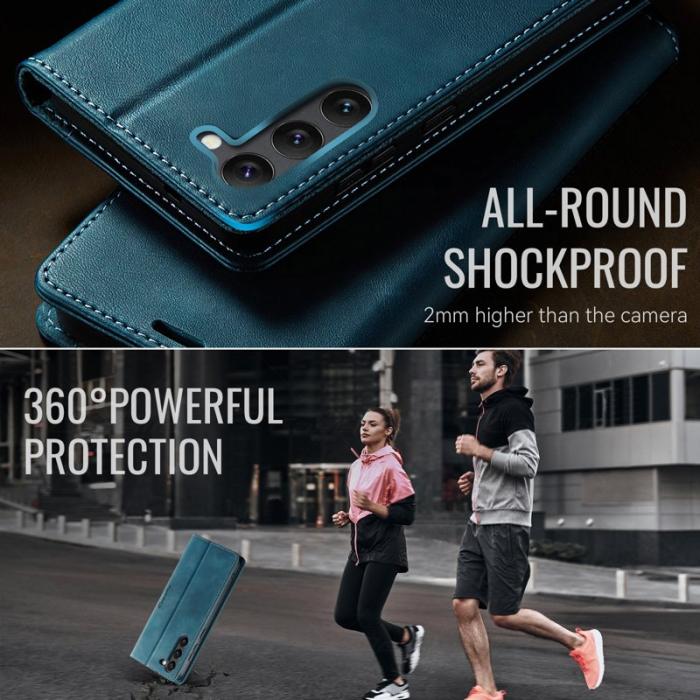 Caseme - CASEME 033 Fodral till Samsung Galaxy S23+ RFID Skydd Grön