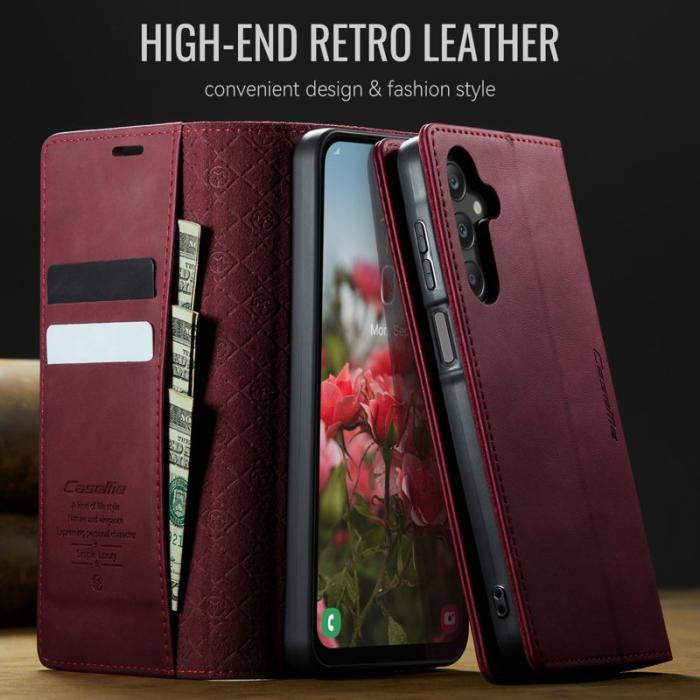 Caseme - CASEME 033 Samsung Galaxy A16 5G Skal RFID Blocker Röd