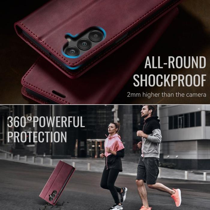 Caseme - CASEME 033 Samsung Galaxy A16 5G Skal RFID Blocker Röd