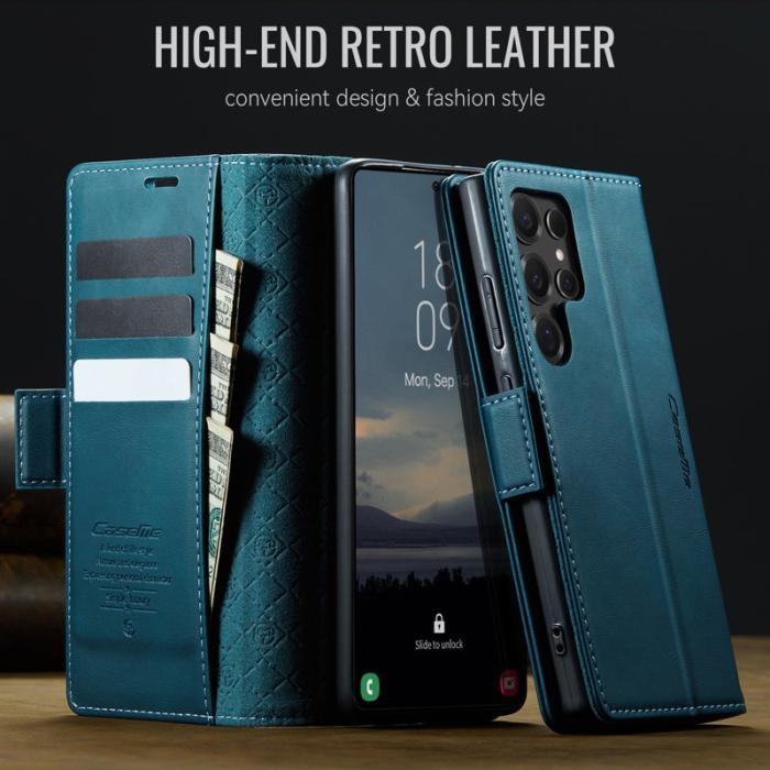 Caseme - CASEME 033 Samsung Galaxy S24 Ultra Skal RFID Blocker Grön