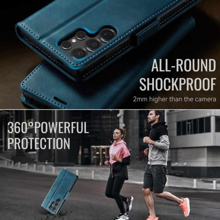 Caseme - CASEME 033 Samsung Galaxy S24 Ultra Skal RFID Blocker Grön