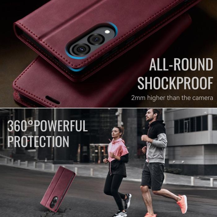 Caseme - CASEME 033 Samsung Galaxy S25 Edge Skal RFID Blocker Röd