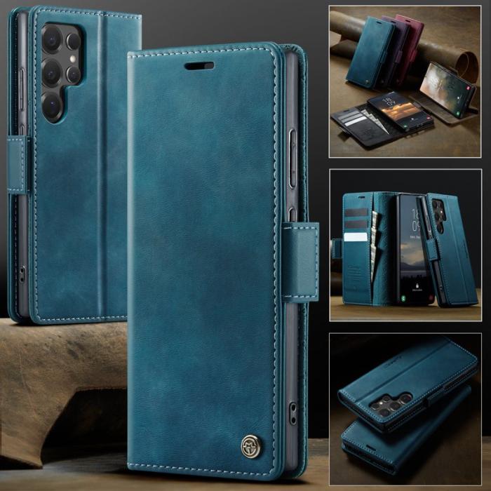 Caseme - CASEME 033 Samsung Galaxy S25 Ultra Skal RFID Blocker Grön