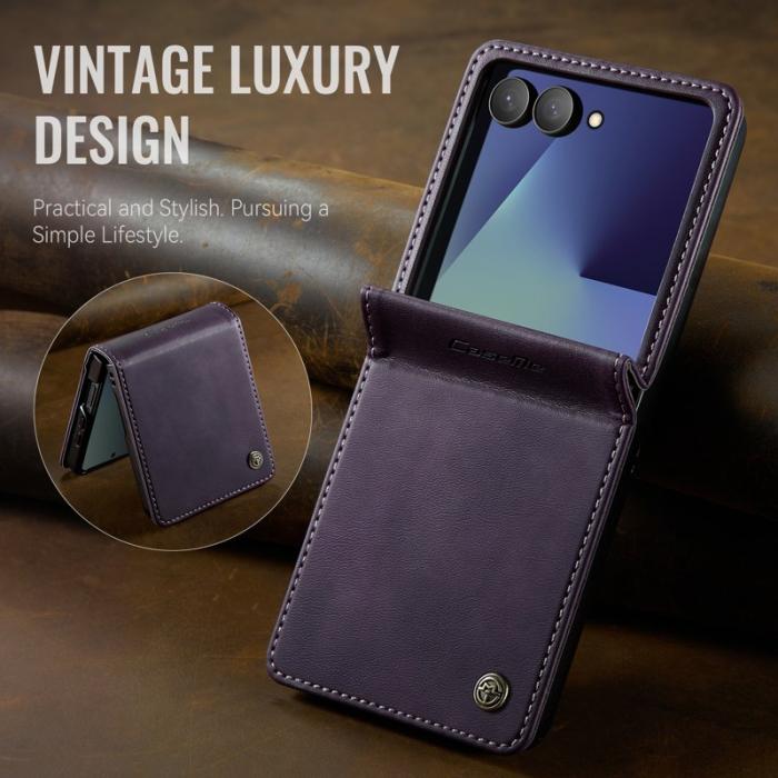 Caseme - CASEME 033 Samsung Galaxy Z Flip7 5G Skal Lila med RFID-blockering