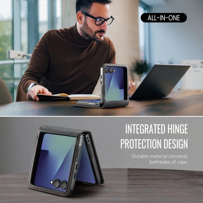 Caseme - CASEME 033 Samsung Galaxy Z Flip7 5G Skal RFID Blocker Svart