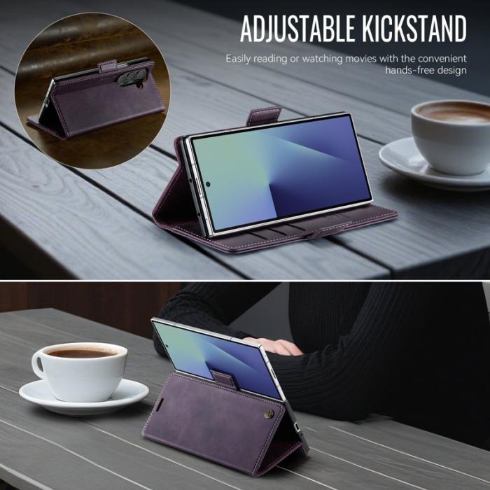 Caseme - CASEME 033 Samsung Galaxy Z Fold7 5G Skal Läder Lila