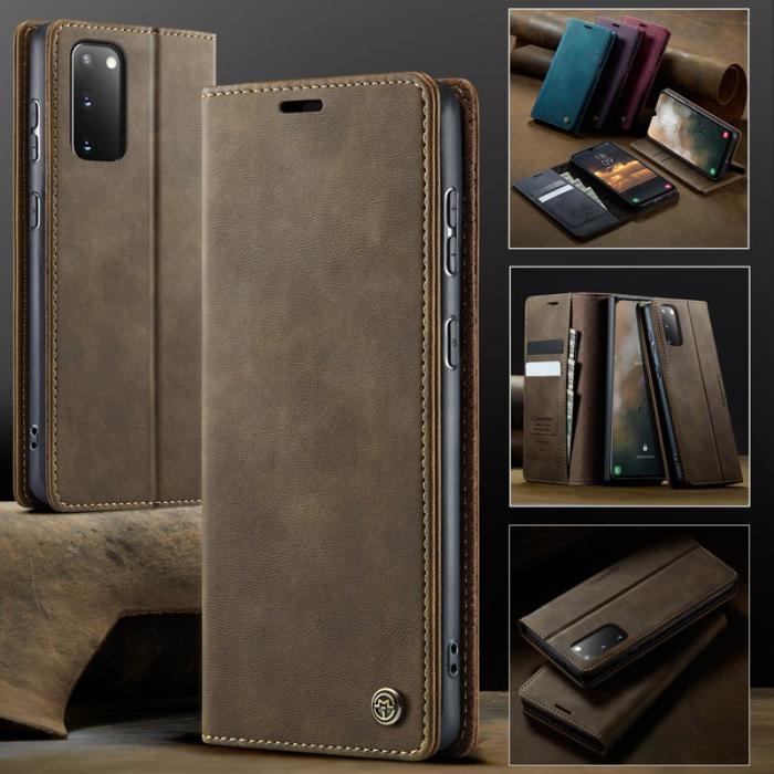 Caseme - CASEME 033 Series Fodral för Samsung Galaxy S20 5G - Kaffe