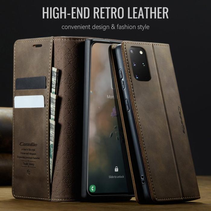 Caseme - CASEME 033 Series Fodral för Samsung Galaxy S20 Plus - Kaffe