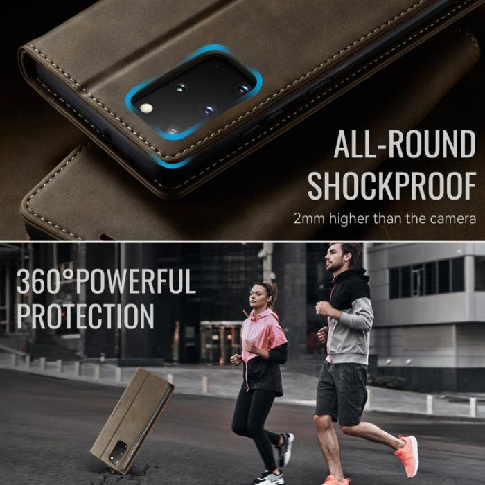 Caseme - CASEME 033 Series Fodral för Samsung Galaxy S20 Plus - Kaffe