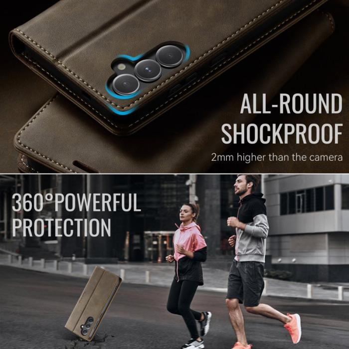 Caseme - CASEME 033 Series Fodral för Samsung Galaxy S23 FE - Kaffe