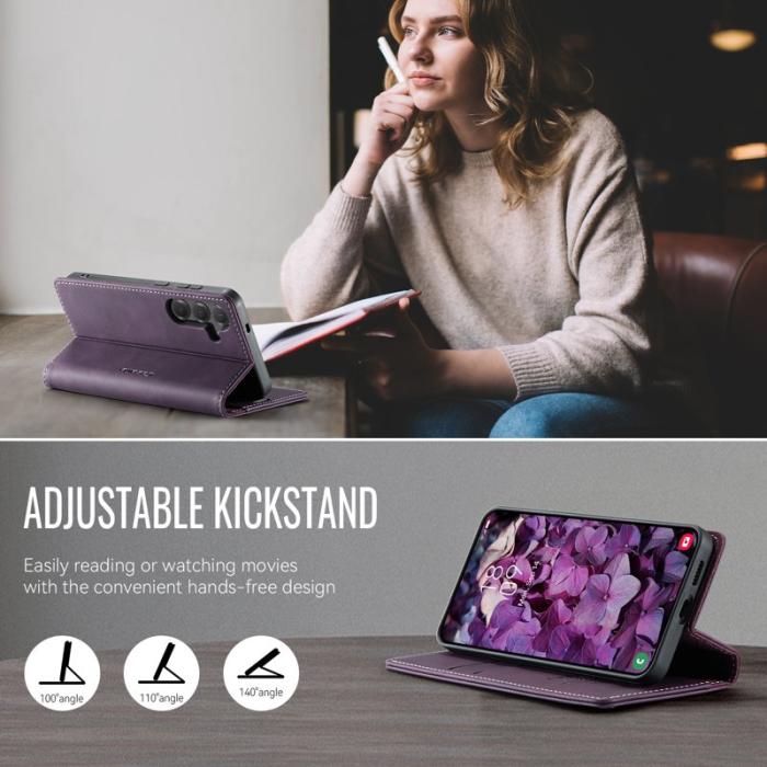 Caseme - CASEME 033 Series Fodral för Samsung Galaxy S25/S24 Lila