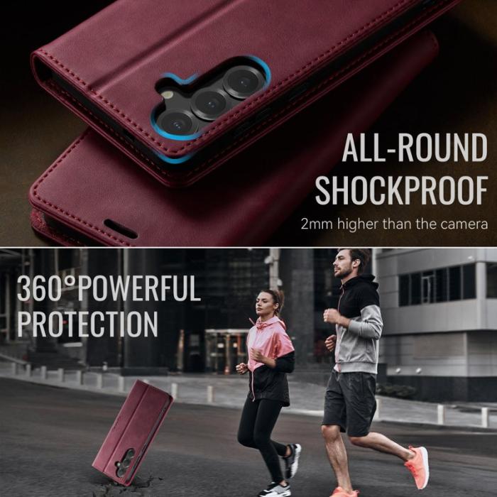 Caseme - CASEME 033 Series Fodral för Samsung Galaxy S25/S24 Röd