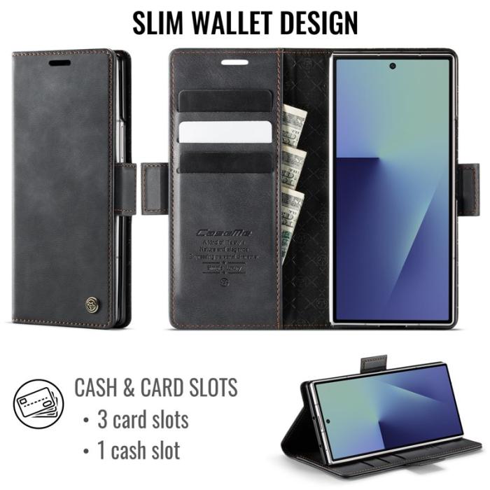 Caseme - CASEME 033 Series Fodral för Samsung Galaxy Z Fold7 5G - Svart