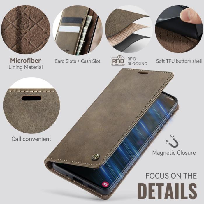 Caseme - CASEME 033 Series Fodral till Samsung Galaxy S20 FE - Kaffe