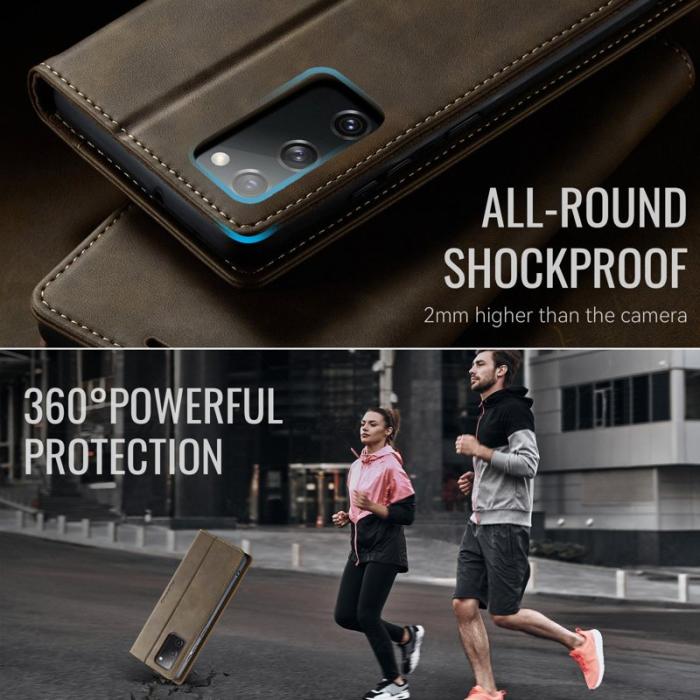 Caseme - CASEME 033 Series Fodral till Samsung Galaxy S20 FE - Kaffe
