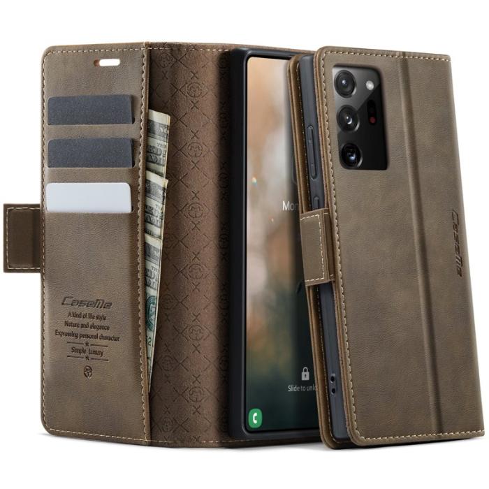 Caseme - CASEME 033 Series Samsung Galaxy Note20 Ultra Fodral Kaffe