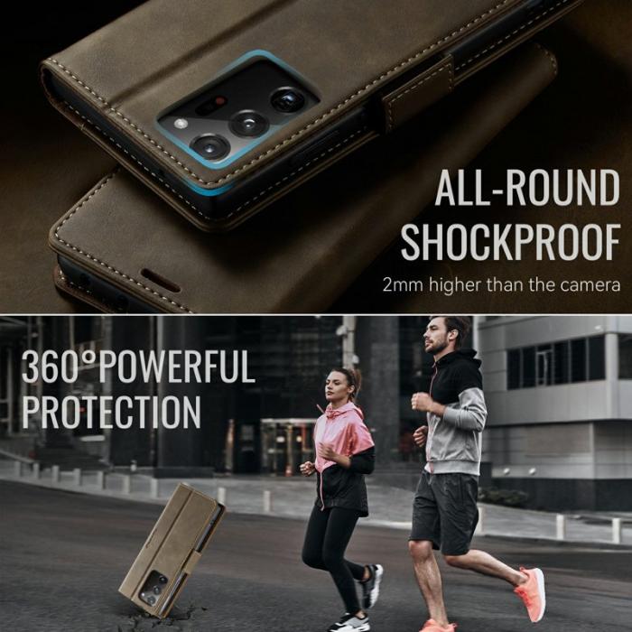 Caseme - CASEME 033 Series Samsung Galaxy Note20 Ultra Fodral Kaffe