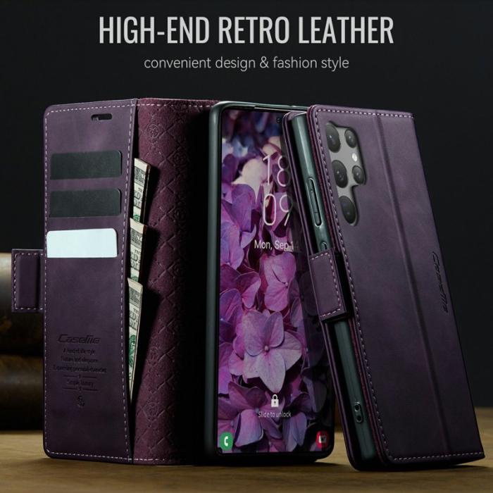 Caseme - CASEME 033 Series Samsung Galaxy S23 Ultra Skal Lila