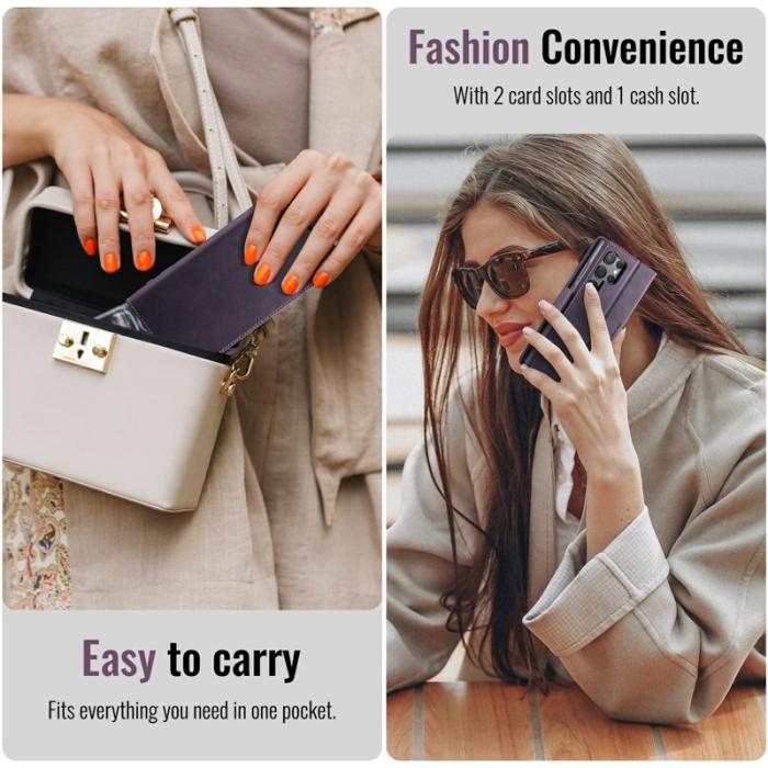 Caseme - CASEME 033 Series Samsung Galaxy S23 Ultra Skal Lila