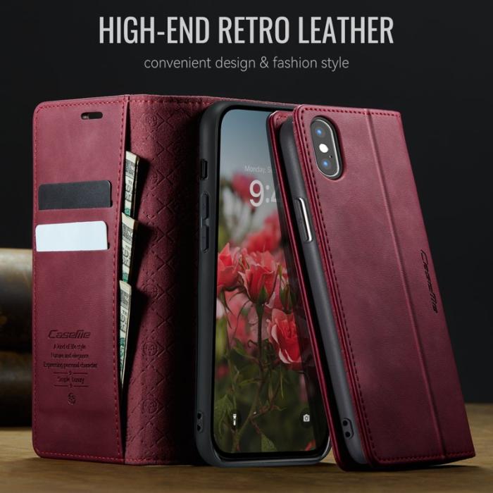 Caseme - CASEME 033 Skal för iPhone XS Max 6.5 tum RFID Röd