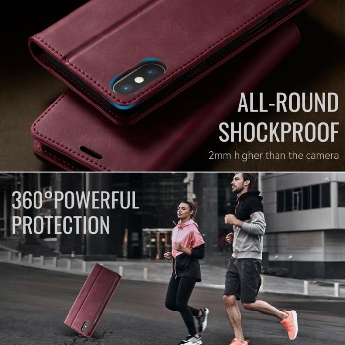 Caseme - CASEME 033 Skal för iPhone XS Max 6.5 tum RFID Röd