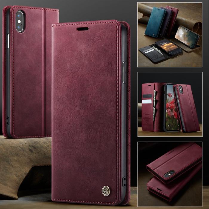 Caseme - CASEME 033 Skal för iPhone XS Max 6.5 tum RFID Röd
