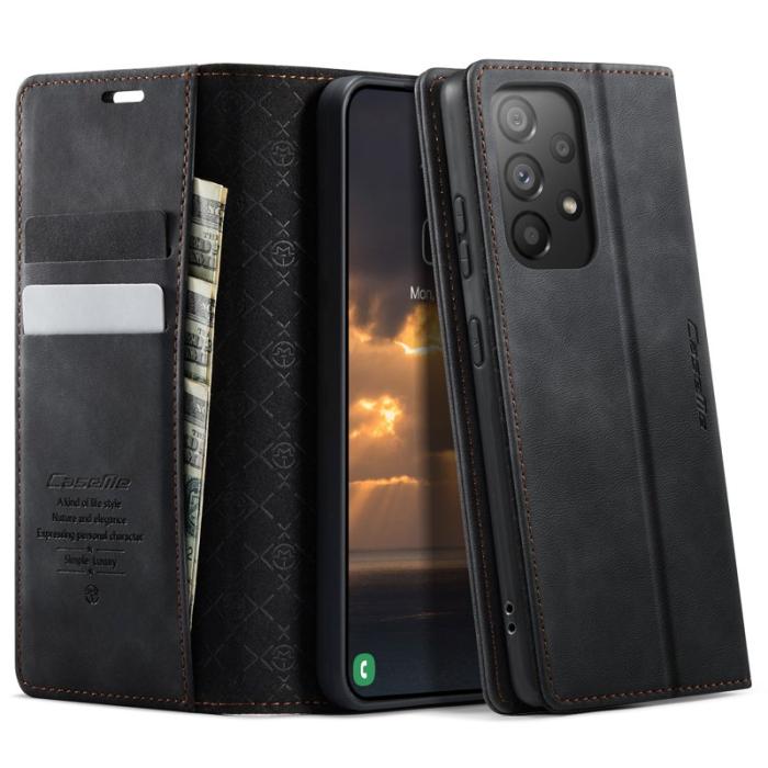 Caseme - CASEME 033 Skal för Samsung Galaxy A33 5G i svart läder