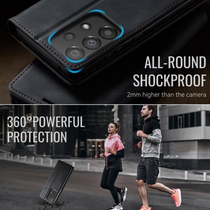 Caseme - CASEME 033 Skal för Samsung Galaxy A33 5G i svart läder