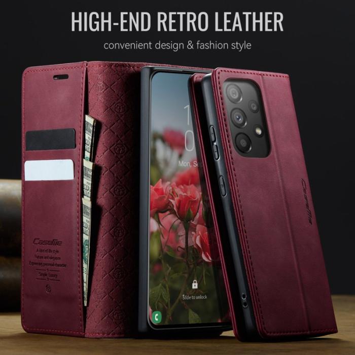 Caseme - CASEME 033 Skal för Samsung Galaxy A33 5G RFID Blocker Röd