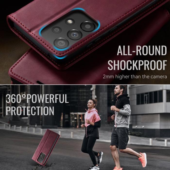 Caseme - CASEME 033 Skal för Samsung Galaxy A33 5G RFID Blocker Röd