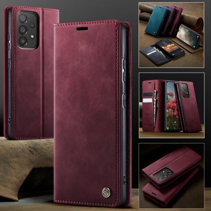 Caseme - CASEME 033 Skal för Samsung Galaxy A33 5G RFID Blocker Röd