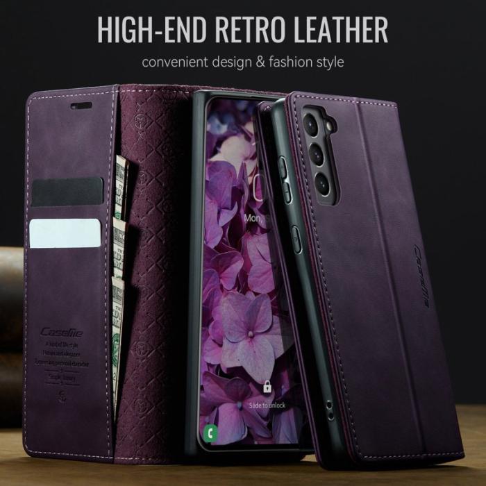 Caseme - CASEME 033 Skal för Samsung Galaxy S21+ 5G Lila RFID Blocking