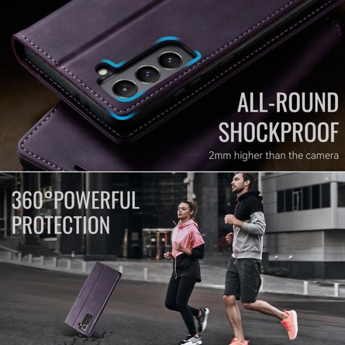 Caseme - CASEME 033 Skal för Samsung Galaxy S21+ 5G Lila RFID Blocking