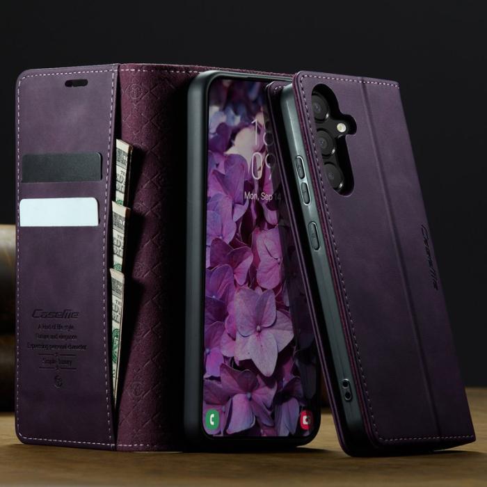 Caseme - CASEME 033 Mobilskal till Samsung Galaxy A54 5G Lila RFID Blocker