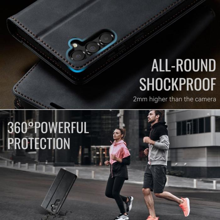 Caseme - CASEME 033 Mobilskal till Samsung Galaxy A54 5G - Svart Läder