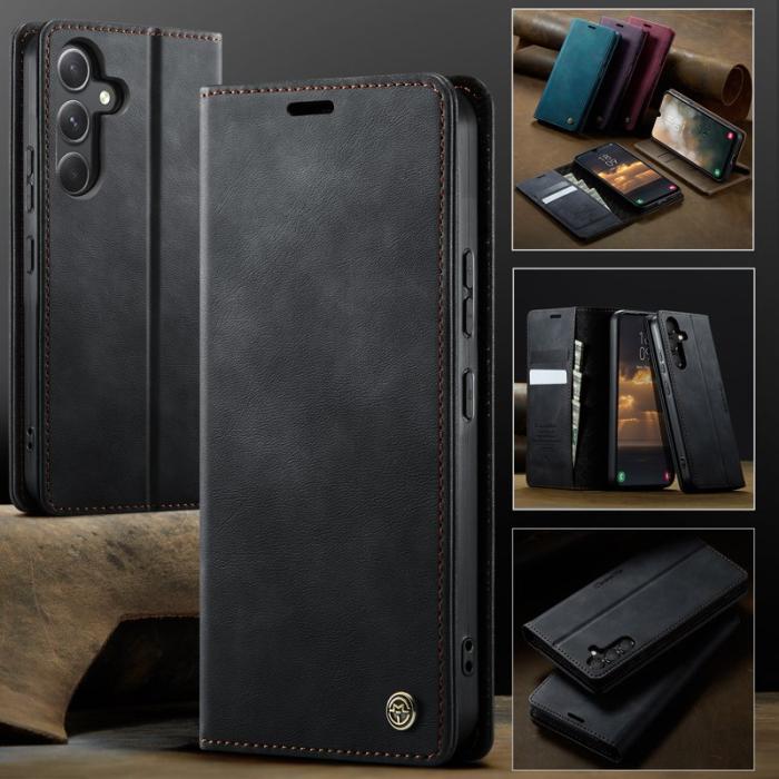 Caseme - CASEME 033 Mobilskal till Samsung Galaxy A54 5G - Svart Läder