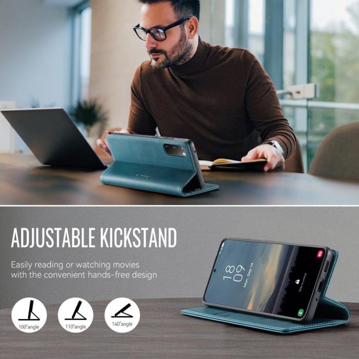 Caseme - CASEME 033 Skal till Samsung Galaxy S20 5G/4G Grön RFID Blocking