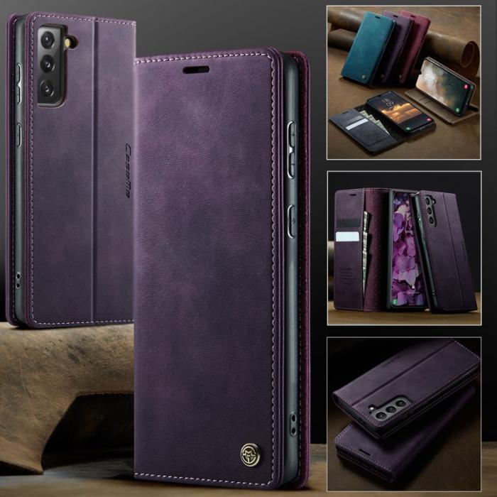 Caseme - CASEME 033 Skal till Samsung Galaxy S21 5G Lila RFID-blockerande