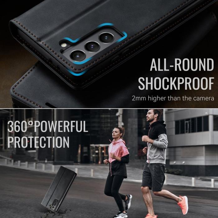 Caseme - CASEME 033 Skal till Samsung Galaxy S21 5G RFID Blocker Svart