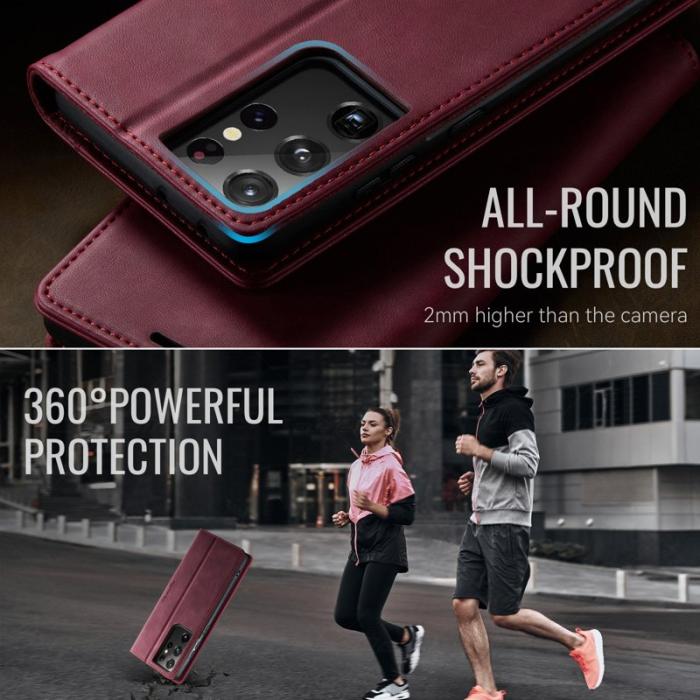 Caseme - CASEME 033 Skal till Samsung Galaxy S21 Ultra 5G - Röd