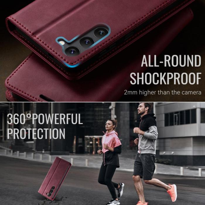 Caseme - CASEME 033 Skal till Samsung Galaxy S23 RFID Blocker Röd