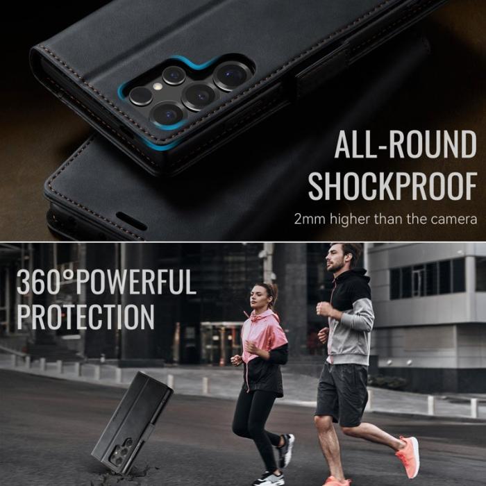 Caseme - CASEME 033 Skal till Samsung Galaxy S25 Ultra - Svart Läder